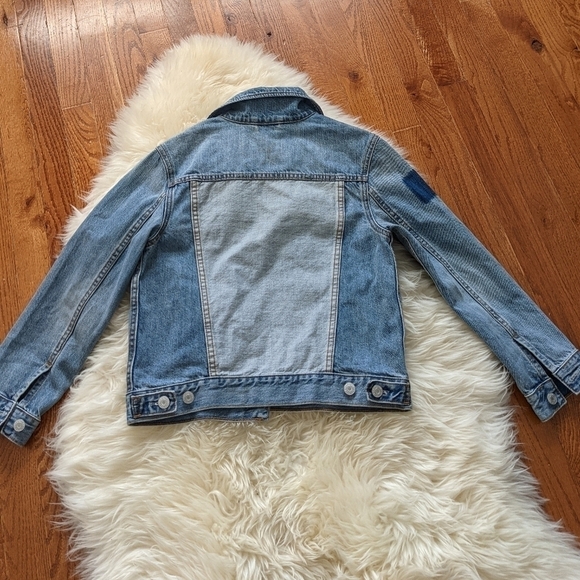 Gap kids unisex distressed Jean jacket - Picture 3 of 7